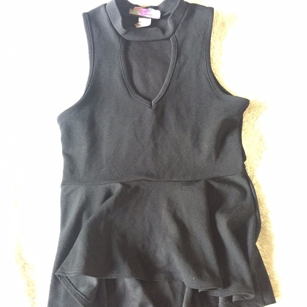Fancy black dress top